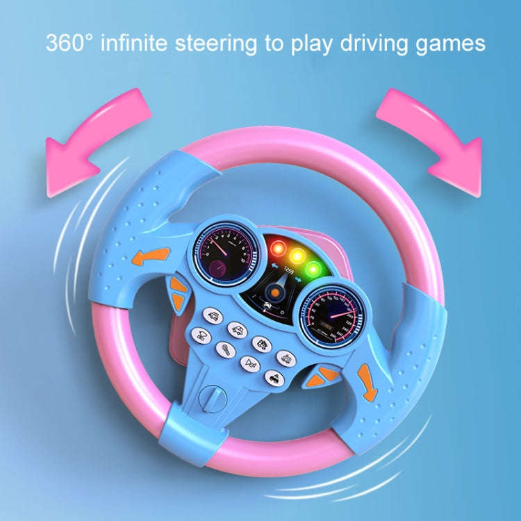 Children Car Copilot Steering Wheel Toy Simulation 360 Rotating Steering Wheel Racing Car Driving...