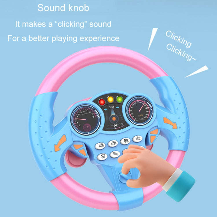 Children Car Copilot Steering Wheel Toy Simulation 360 Rotating Steering Wheel Racing Car Driving...