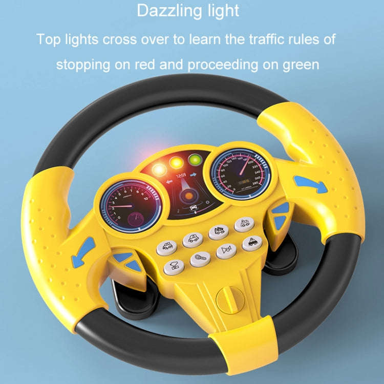 Children Car Copilot Steering Wheel Toy Simulation 360 Rotating Steering Wheel Racing Car Driving...