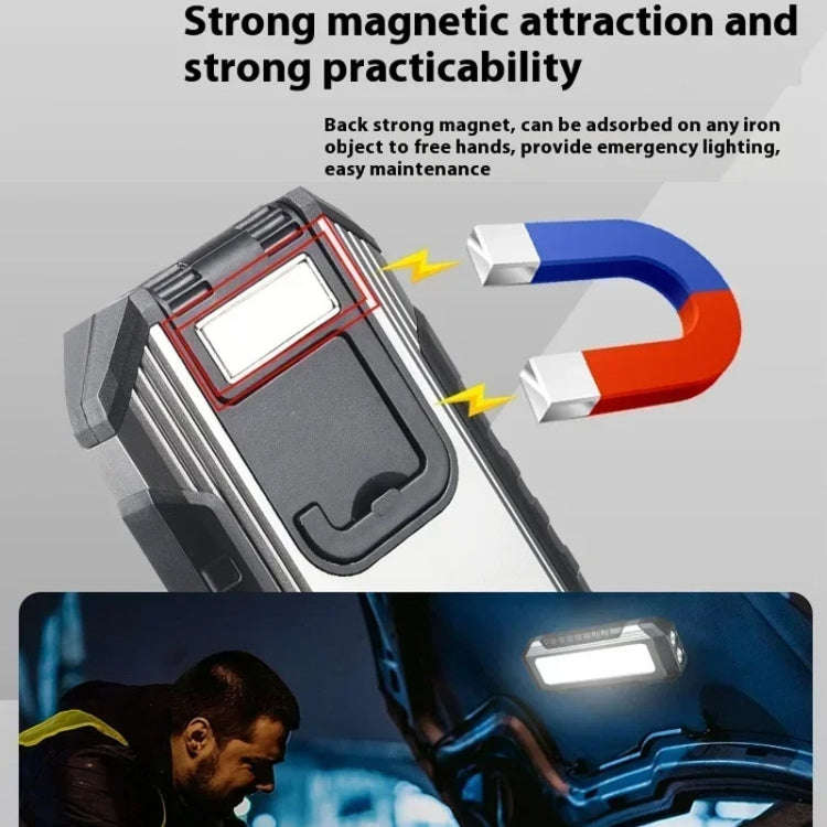 Flat Work Light LED Work Auto Repair Light USB Rechargeable Repair Light With Magnetic Attachment...