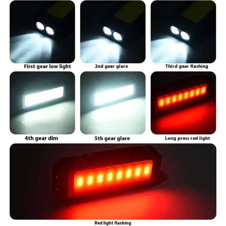 Flat Work Light LED Work Auto Repair Light USB Rechargeable Repair Light With Magnetic Attachment...