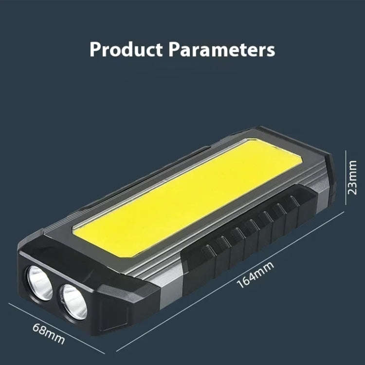Flat Work Light LED Work Auto Repair Light USB Rechargeable Repair Light With Magnetic Attachment...