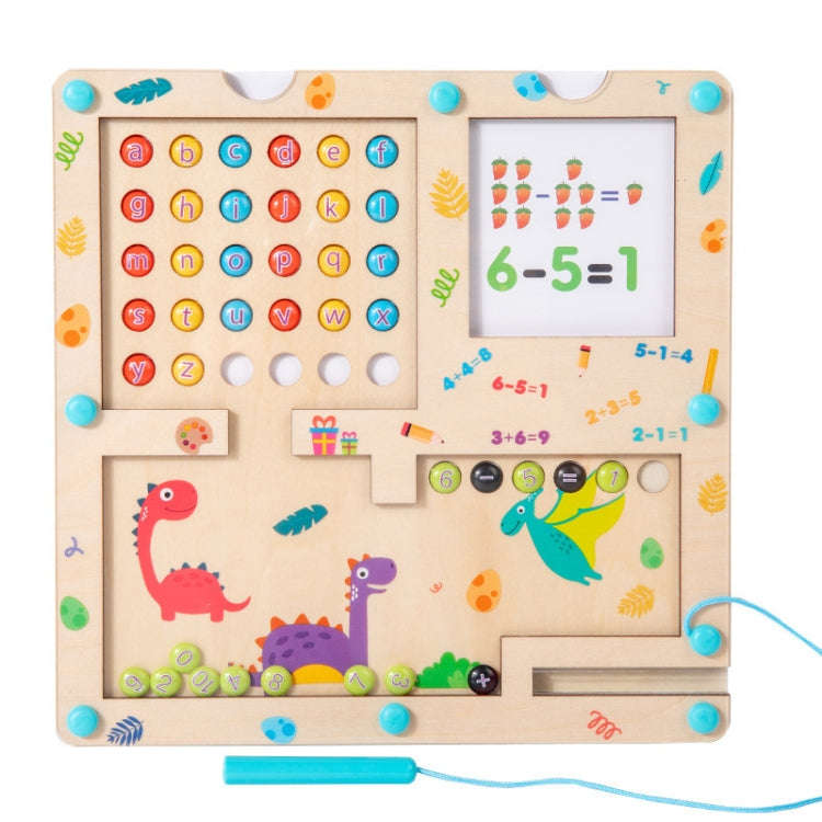 3 In 1 Wooden Magnetic Counting Math Toys Dual Sided Alphabets Numbers Children Learning Educatio...
