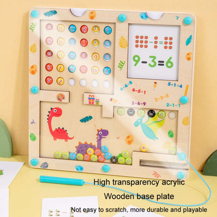3 In 1 Wooden Magnetic Counting Math Toys Dual Sided Alphabets Numbers Children Learning Educatio...