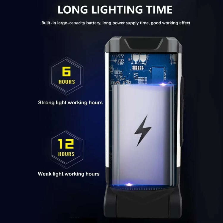E-SMARTER K011 USB Rechargeable Repair Light With Magnet COB Strong Light Flashlight, A Foldable ...