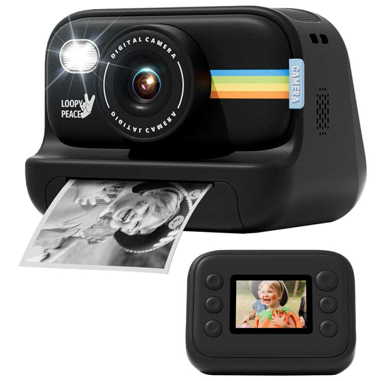 2.0-Inch LED Flash 1080P HD Recording Photo Printing Camera With 3-Rolls Paper, White, White+32G,...