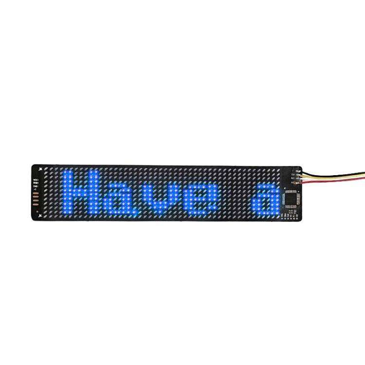 155 X 32mm Hat Backpack Vest Bluetooth LED Flexible Multi-Language Advertising Display Screen