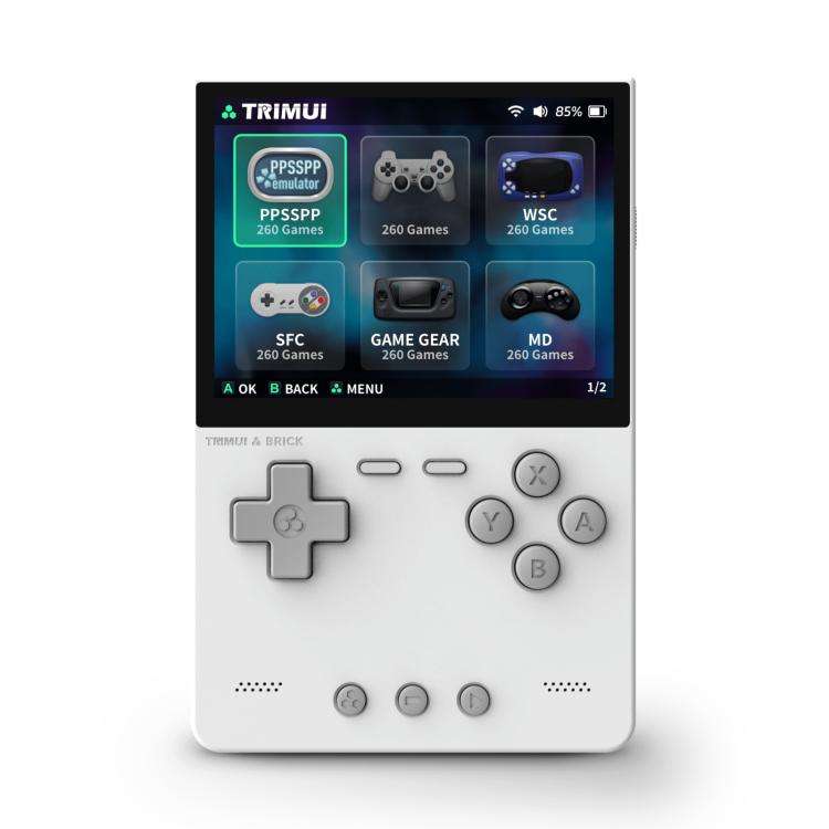 TRIMUI BRICK Open Source Pocket Console Portable Wireless Bluetooth HD Retro Arcade, Standard No ...