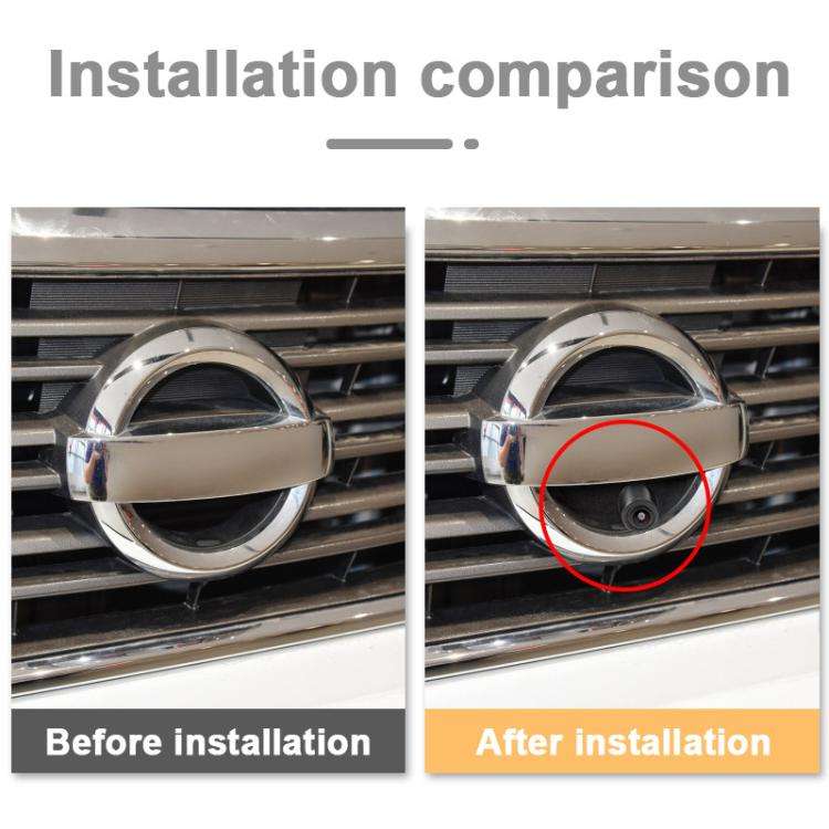 For Nissan / Volvo Universal Car Logo Front View Camera, QS8019-2