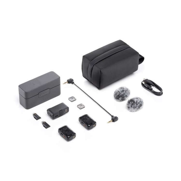 Original 2 TX + 1 RX + Charging Case For DJI Mic 2, 2 TX + 1 RX + Charging Case