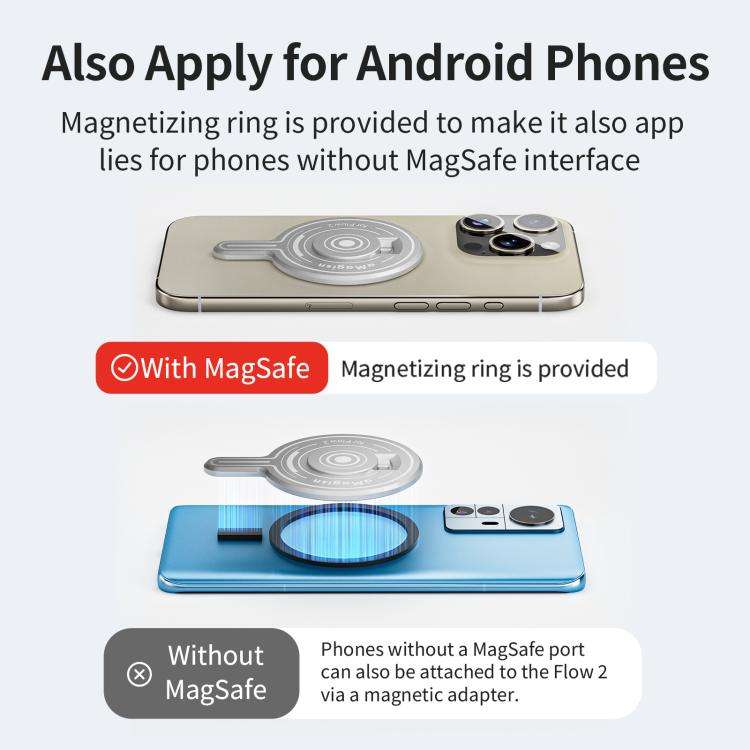 For Insta360 Flow 2 Pro AMagisn Magnetic Phone Mount Adapter Accessories