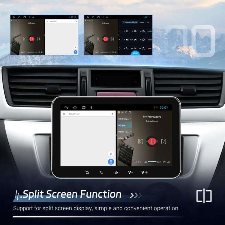 7 inch Horizontal Screen Android 13.0 Single Spindle Universal Car Multimedia Player, Standard, S...