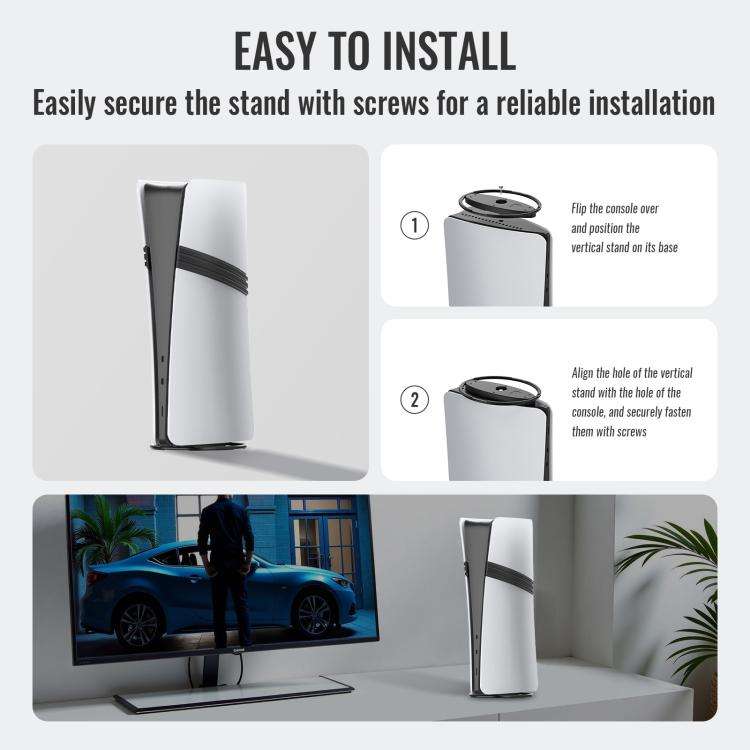 For PS5 / PS5 Slim / PS5 Pro Game Console Desktop Vertical Stand Non-Slip Base