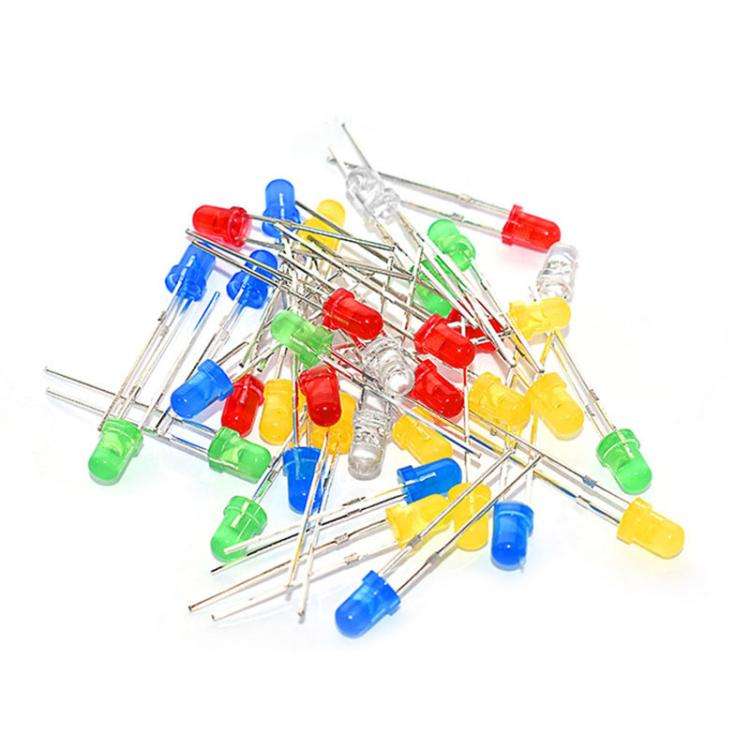 500pcs / Box LED 5 Colors Light Emitting Diode Boxed Set, F3, F5