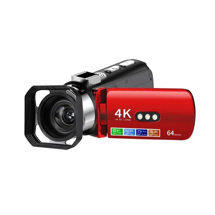 WiFi HD 4K Lightless Colorful Night Vision Digital Video Camera, Black, Black + Fill Light, Black...