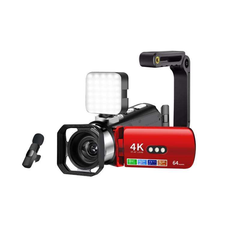 WiFi HD 4K Lightless Colorful Night Vision Digital Video Camera, Black, Black + Fill Light, Black...