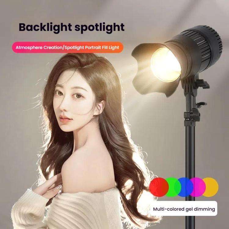 102 LEDs Spotlight Portrait Photography Fill Light Adjustable Focus Triple Color Temperature, CN ...