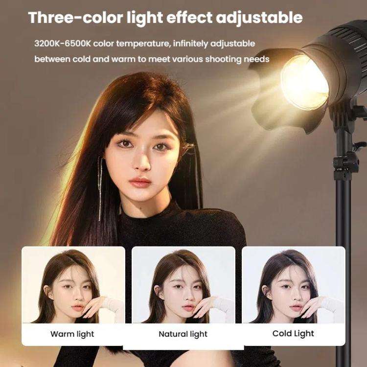 102 LEDs Spotlight Portrait Photography Fill Light Adjustable Focus Triple Color Temperature, CN ...