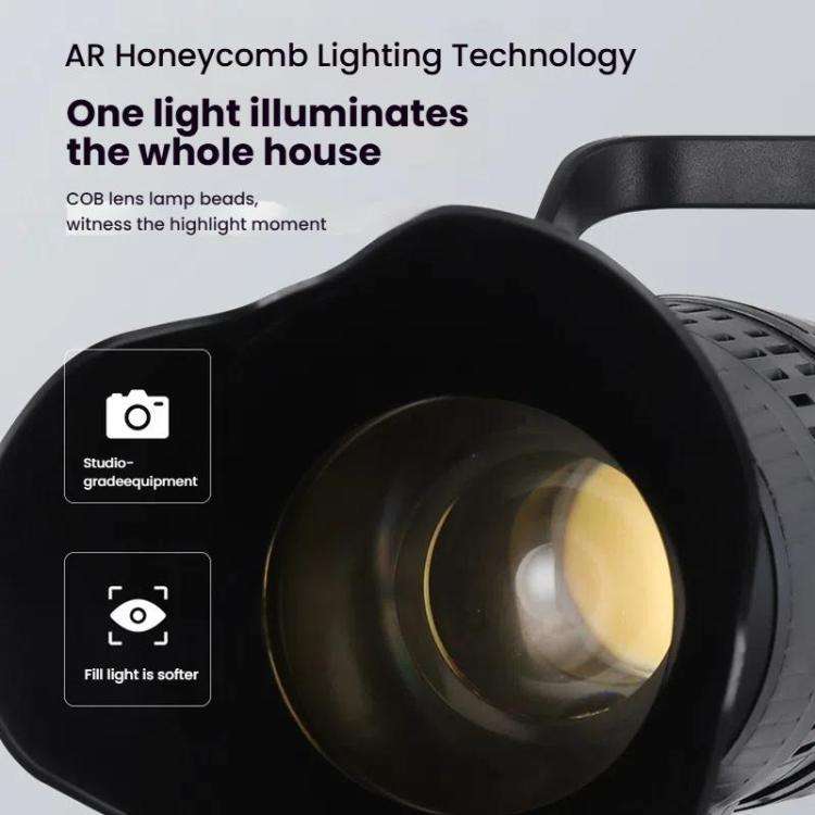 102 LEDs Spotlight Portrait Photography Fill Light Adjustable Focus Triple Color Temperature, CN ...