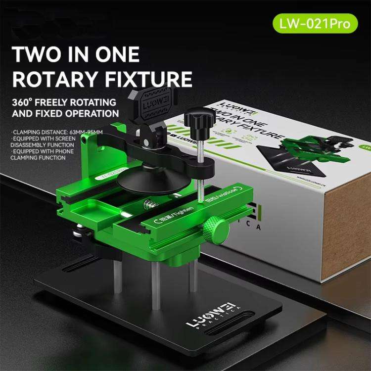 Cell Phone Back Cover Removal and Screen Replacement 2 In 1 Rotary Jig, LW-021Pro