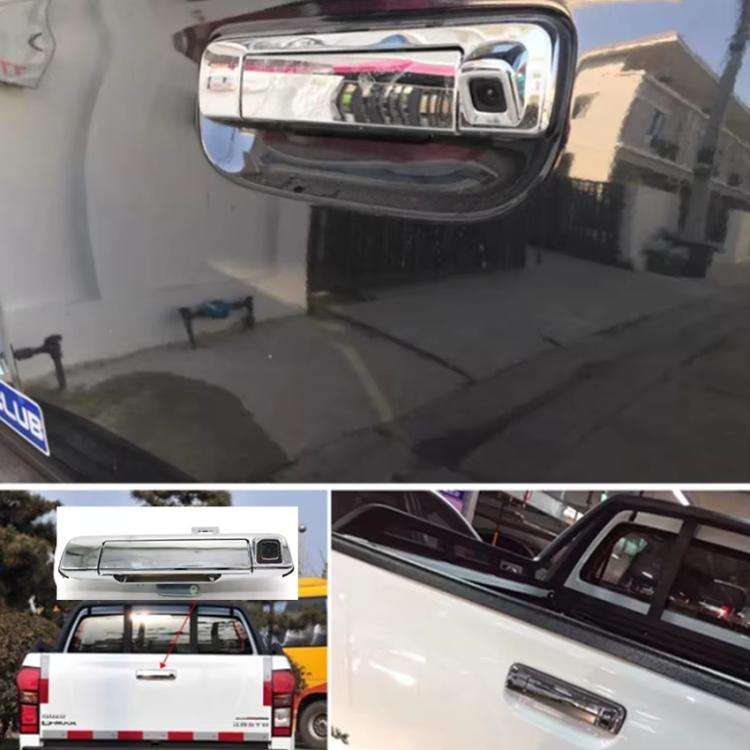 For Isuzu D-MAX Electroplated Car Tailgate Handle, 8981029682, With Camera Hole 8-98202618-1