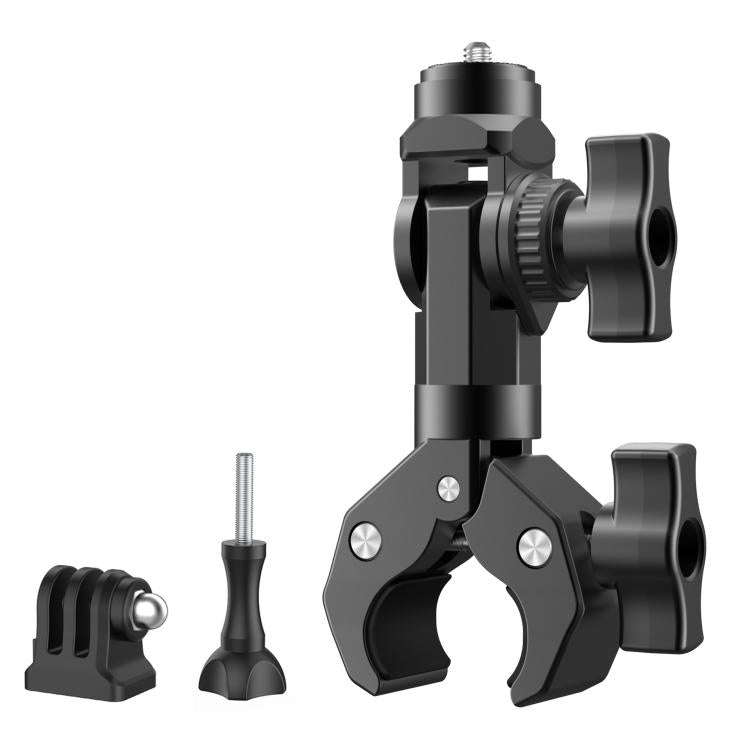 Camera Clip Motorcycle Bicycle Handlebar Crab Clamp For Sports Camera, With Adapter