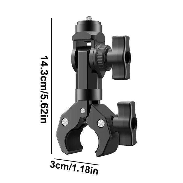 Camera Clip Motorcycle Bicycle Handlebar Crab Clamp For Sports Camera, With Adapter