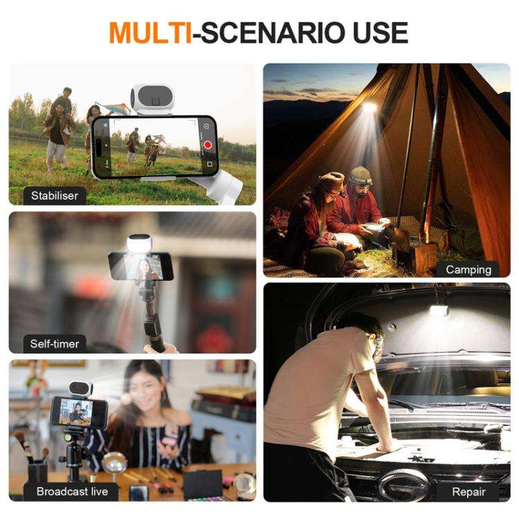 For DJI / Zhiyun Handheld Gimbal Stabilizer Fill Light Magnetic LED Photography Lamp Mobile Phone...