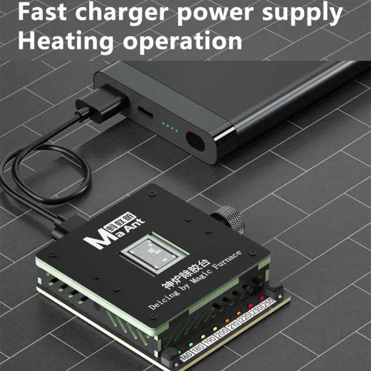 Cell Phone Fixed CPU Font IC Chip Heating Degumming Platform Repair Tool Fixture, Degumming Platform