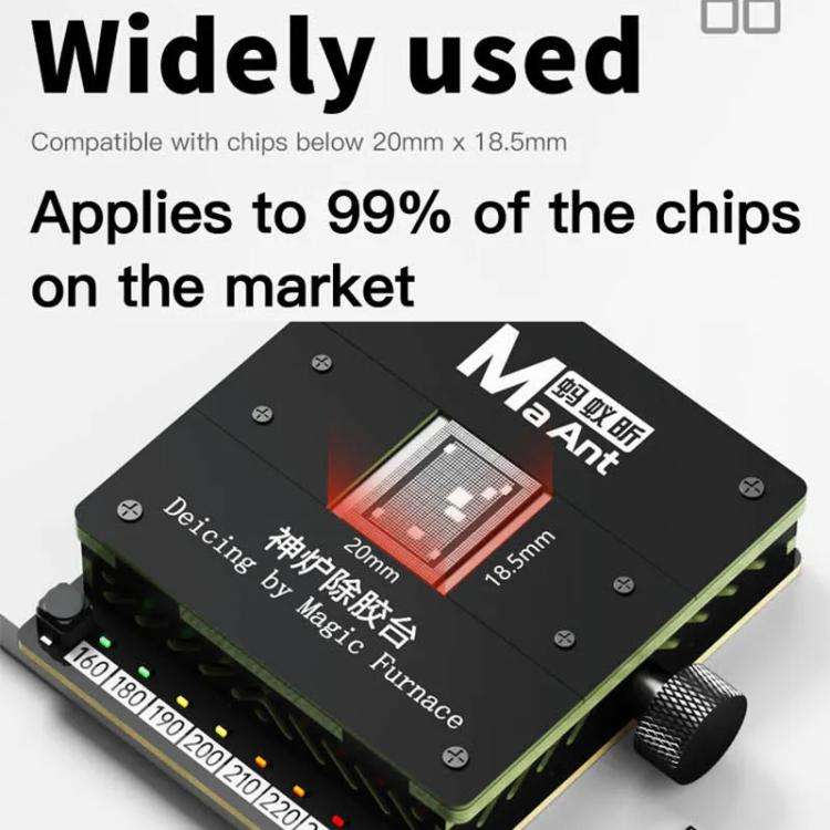 Cell Phone Fixed CPU Font IC Chip Heating Degumming Platform Repair Tool Fixture, Degumming Platform