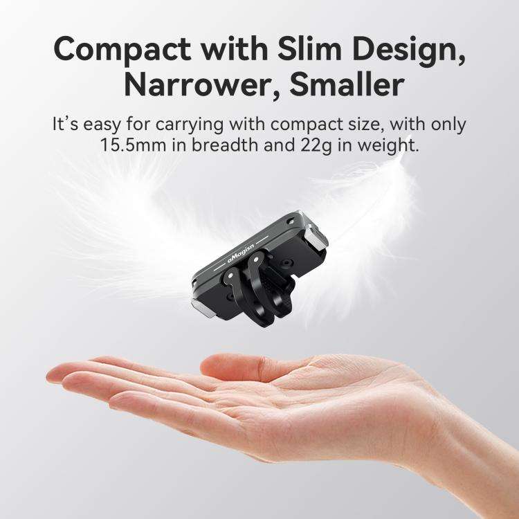 For DJI Osmo 360/Action 5 Pro/4/3 aMagisn Metal Magnetic Quick Release Mount Dual Interface Adapter