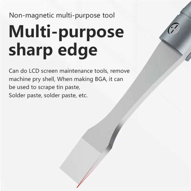 Cell Phone Repair Non-Magnetic Stainless Steel Scraper Removal Tablet Paste Stirring BGA Pry Bar ...