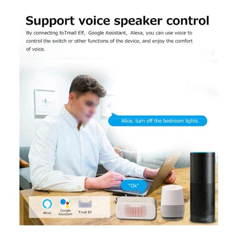 Smart Switch DIY Breaker 2 Way Control Voice Control, Compatible Tuya Zigbee 16A, Compatible eWeL...