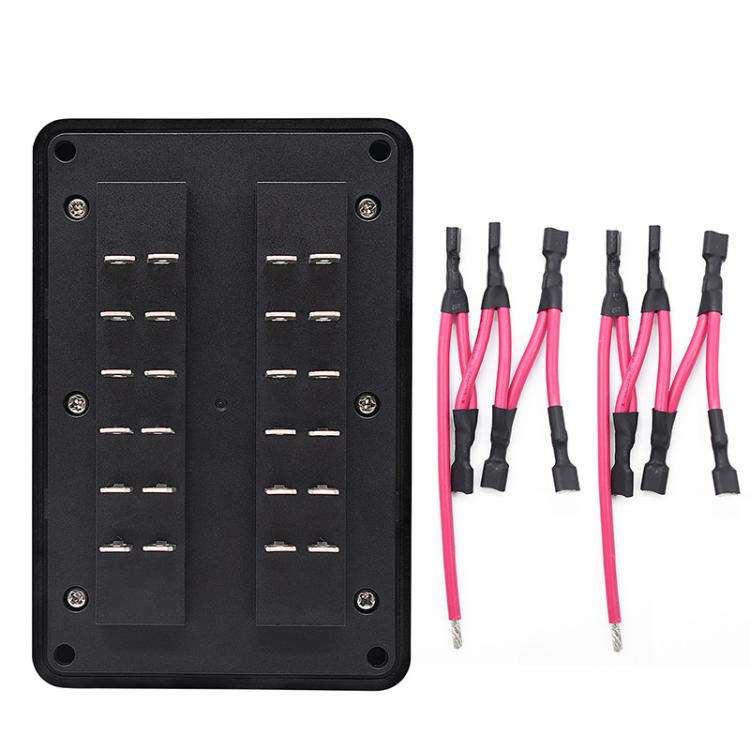 One In And One Out 12-Way Fuse Box LED Indicator With Sticker, ZH-1704B2