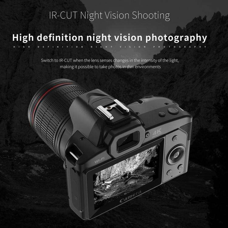 D5 HD WiFi Digital Camera 64MP Dual Camera Night Vision Photography Video DV, Standard White, Sta...