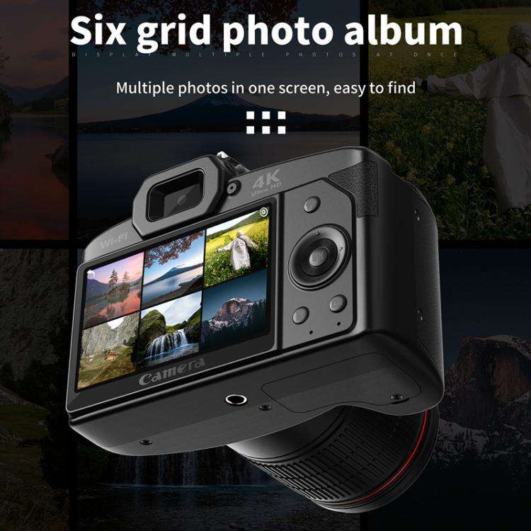 D5 HD WiFi Digital Camera 64MP Dual Camera Night Vision Photography Video DV, Standard White, Sta...