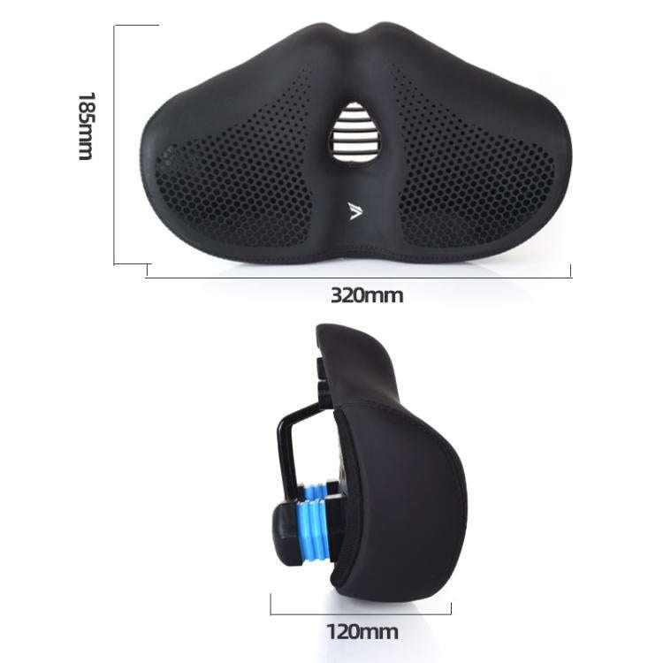 FMFXTRA Thickened Bicycle Saddle Mountain Bike Shaped Saddle, Black, Brown, Black+Tail Light, Bro...