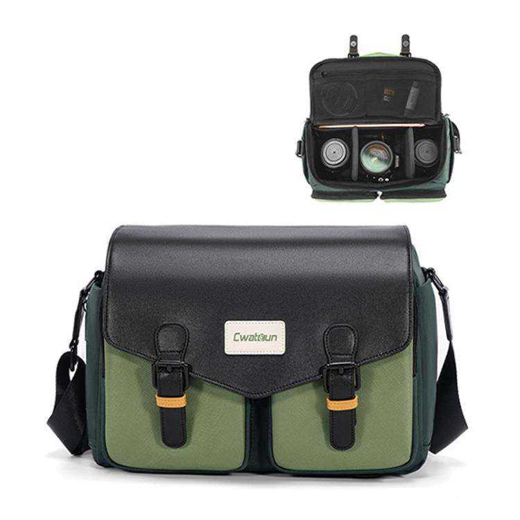 Shoulder Camera Bag Multi-functional Casual Color Clash Lightweight Storage Bag, Cwatcun D99 Smal...