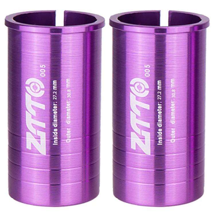 2pcs ZTTO Bicycle Seat Post Conversion Sleeve Reducer Cover, 25.4-27.2mm 001, 27.2-28.6mm 003, 27...
