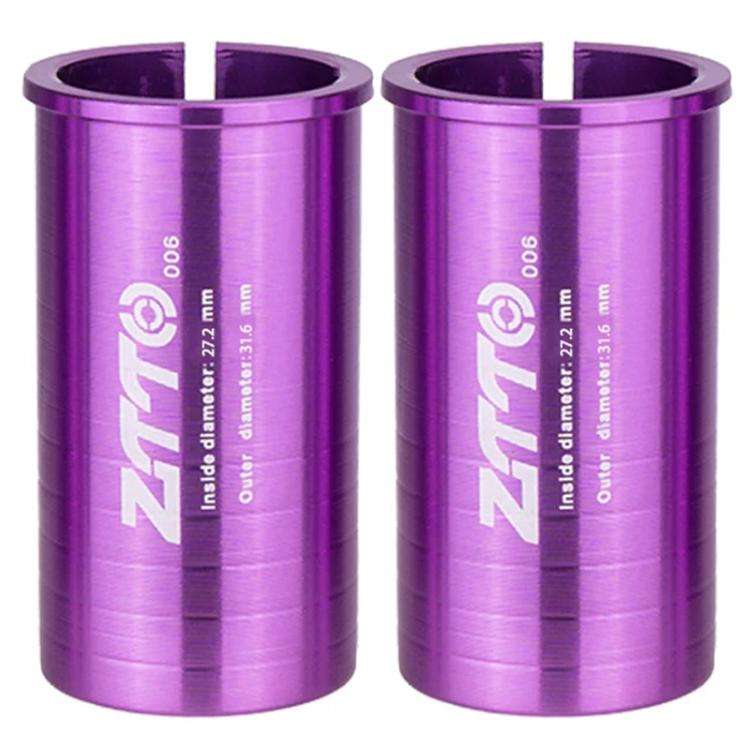 2pcs ZTTO Bicycle Seat Post Conversion Sleeve Reducer Cover, 25.4-27.2mm 001, 27.2-28.6mm 003, 27...