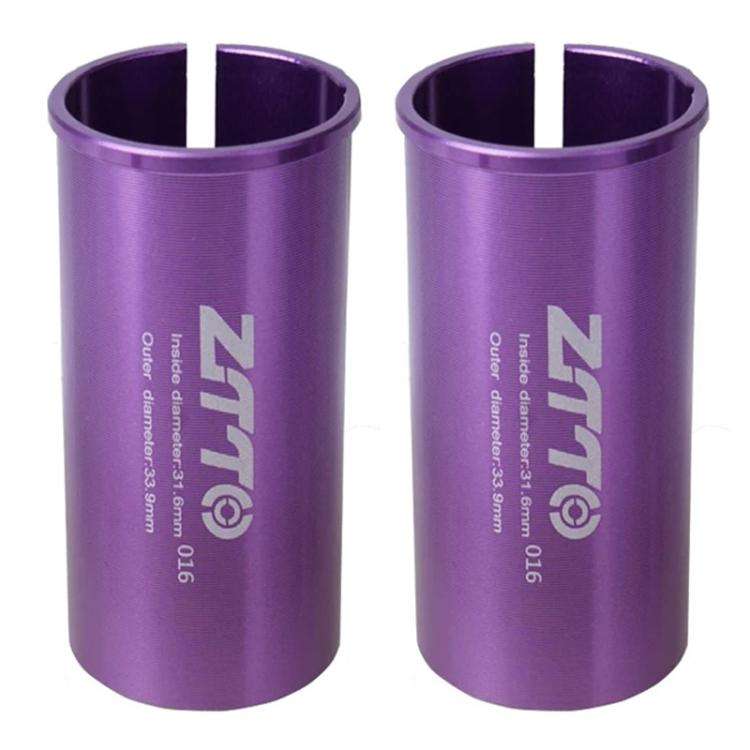 2pcs ZTTO Bicycle Seat Post Conversion Sleeve Reducer Cover, 25.4-27.2mm 001, 27.2-28.6mm 003, 27...