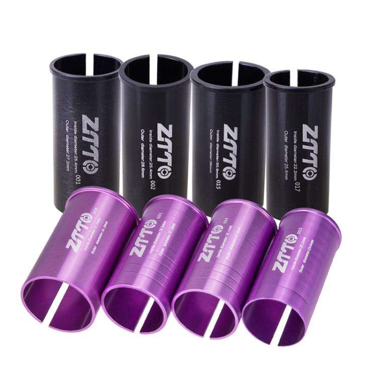 2pcs ZTTO Bicycle Seat Post Conversion Sleeve Reducer Cover, 25.4-27.2mm 001, 27.2-28.6mm 003, 27...