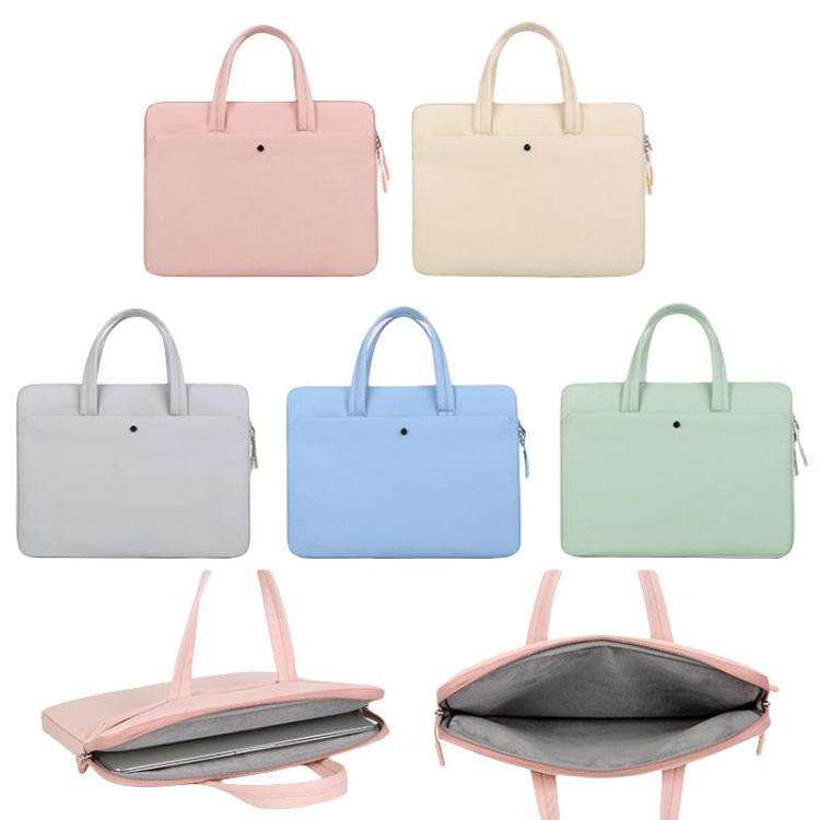 15-15.6inch Universal Laptop Bag Briefcase Multifunctional Shockproof Computer Bag, Pink, Beige, ...
