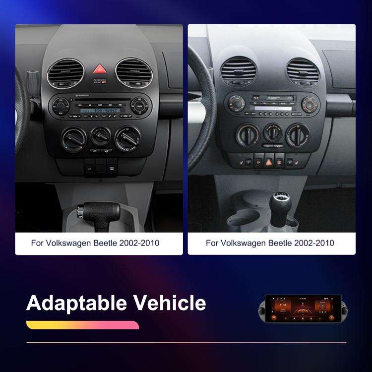 For Volkswagen Beetle 2002-2010 6.86 inch 2+64G Horizontal Screen Android Car Player, Standard, S...