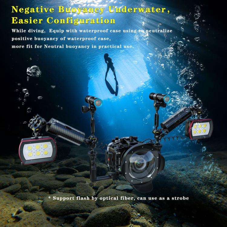 Sea Frogs 40M/130FT 6000 Lumen Underwater Photography Light