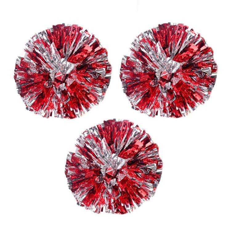 3pcs Cheerleading Pompoms Cheerleader Hand Shake Flower Ball Dance Performance Pompoms, Encrypted...