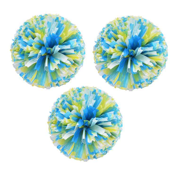 3pcs Cheerleading Pompoms Cheerleader Hand Shake Flower Ball Dance Performance Pompoms, Encrypted...
