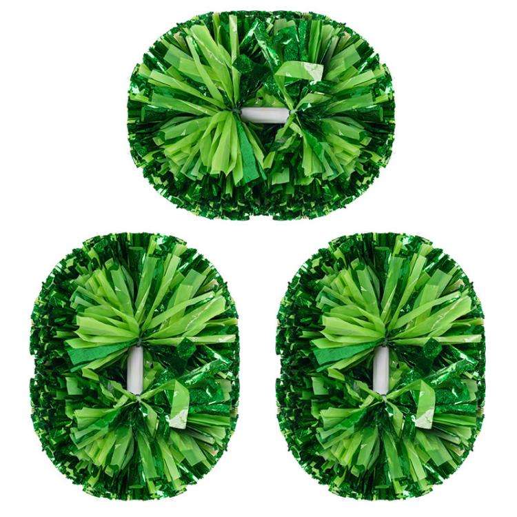3pcs Cheerleading Pompoms Cheerleader Hand Shake Flower Ball Dance Performance Pompoms, Encrypted...