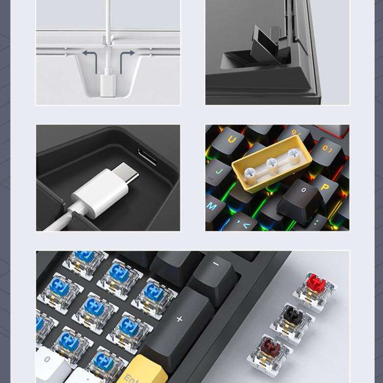 iMICE GK-500 Type-C Wired Mechanical Keyboard Gaming Keyboards