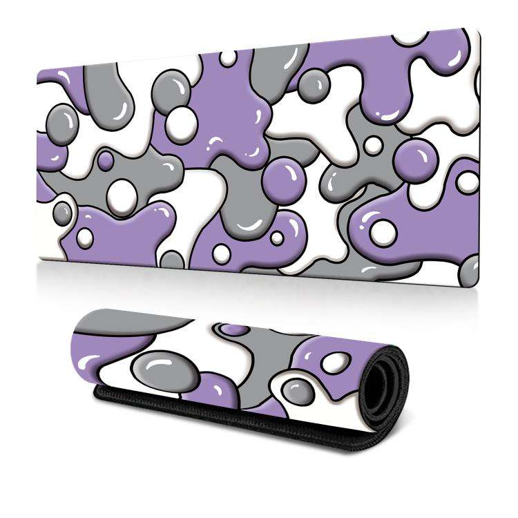 Abstract Fluid Color Blending Mouse Pad Non-Slip Rubber Desk Mat For Office, Gaming, 300x600x2mm,...